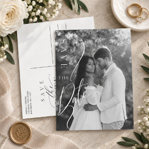 Faire-Part de Mariage Photo Minimaliste Moderne