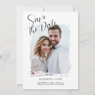 Faire-part de mariage photo moderne