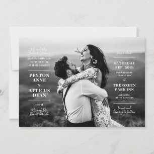 Faire-part de mariage photo moderne Atmosphère