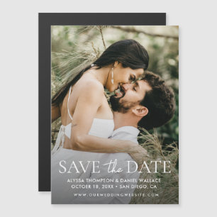 Faire-Part de Mariage Photo Moderne Magnetique