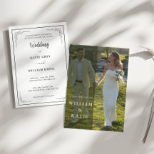 Faire-part de mariage photo moderne Minimaliste Él
