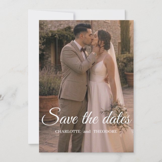 Faire-part de mariage photo moderne | Temp de mari (Devant)