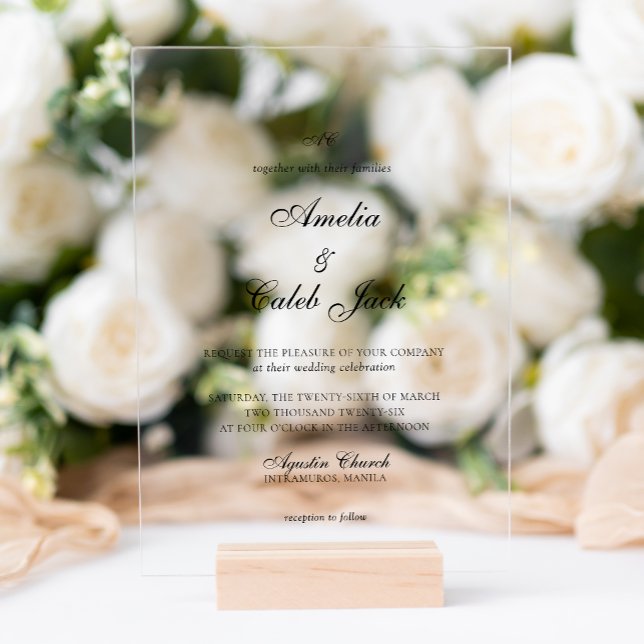 Faire-part de mariage photo monogrammé moderne (Créateur téléchargé)