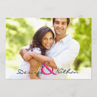 Faire-part de mariage photo personnalisable