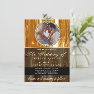 Faire-part de mariage photo personnalisé Golden Dr