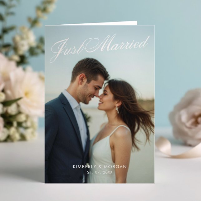 Faire-Part de Mariage Photo Plié (Créateur téléchargé)