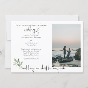 Faire-part de mariage photo Religieux 2