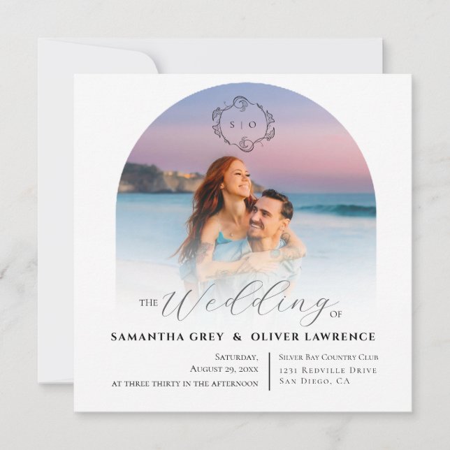 Faire-Part de Mariage Photo Simple (Devant)