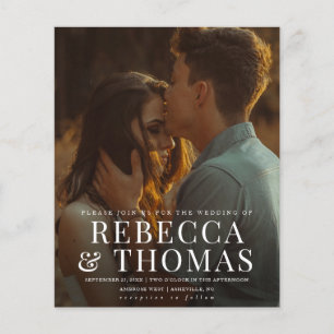 Faire-part de mariage photo superposé du type de b