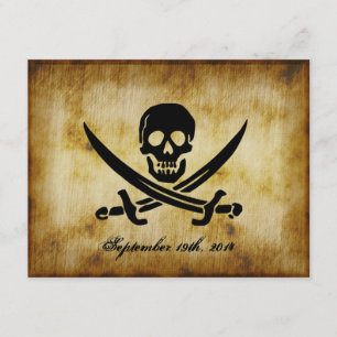 Faire-part de mariage pirate
