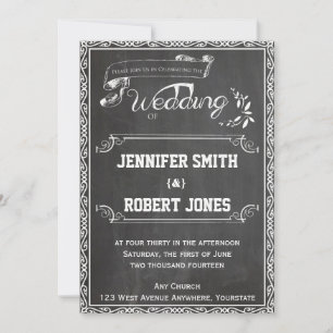 Faire-part de mariage Poch Chalkboard