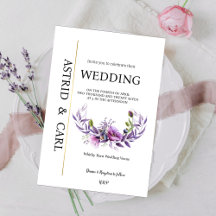 Faire-part de mariage Poppy Heaven