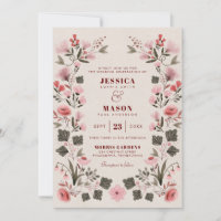 Faire-part de mariage populaire de Boho moderne