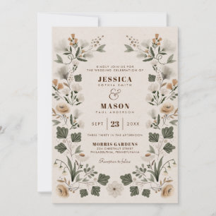 Faire-part de mariage populaire de Boho moderne