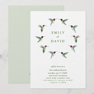 Faire-part de mariage pour colibris