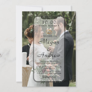 Faire-part de mariage pour écran de verrouillage d