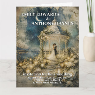 Faire-part de mariage pour un jardin romantique