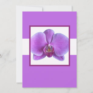Faire-part de mariage pourpre orchidée