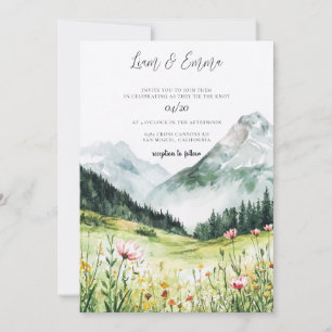 Faire-part de mariage Prairie de Montagne