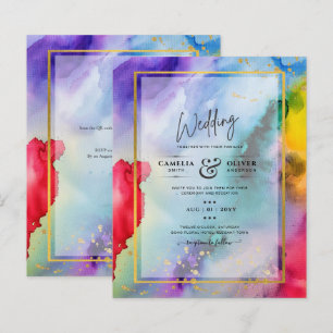 FAIRE-PART DE MARIAGE PRIDE EN COURSE Encre LeahG