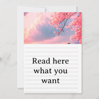 Faire-part de mariage printemps Cerisier en Fleur 