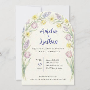 Faire-part de mariage Printemps Éveillé