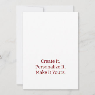 Faire-part de mariage professionnel simple 5" x 7"