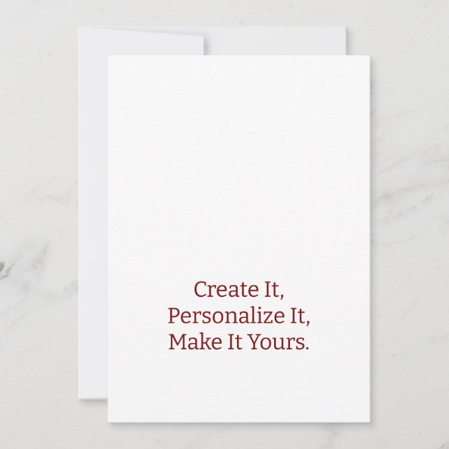 Faire-part de mariage professionnel simple 5" x 7" (Devant)