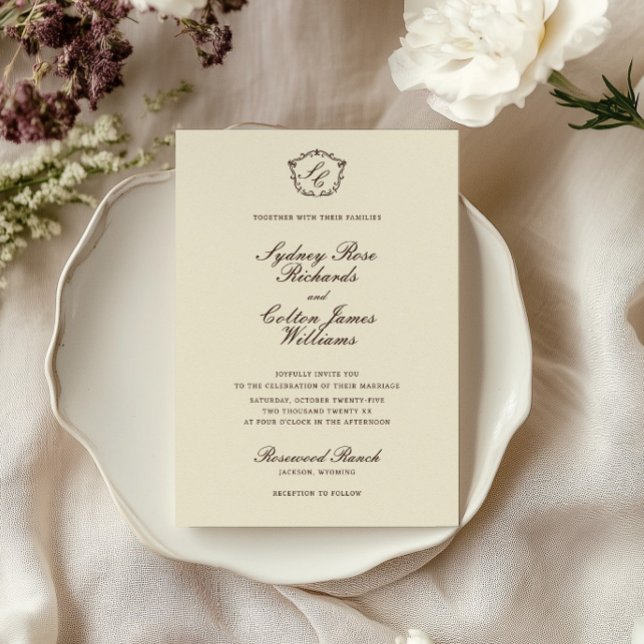 Faire-part de mariage Ranch Western Romantique (Créateur téléchargé)
