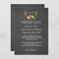 Faire-part de mariage | RECEPTION à la craie aux b