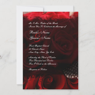 Faire-part de mariage Red Roses