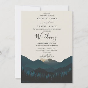 Faire-part de mariage Refuge de montagne