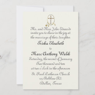 Faire-part de mariage religieuse