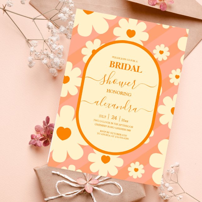 Faire-part de mariage rétro funky sur le thème des (Créateur téléchargé)