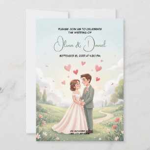 Faire-part de mariage Romance Conte de Fées