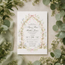Faire-part de mariage Romance de Jardin Vintage