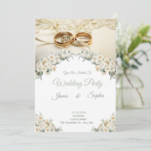 Faire-part de mariage Romance Élégant