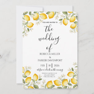 Faire-part de mariage Romance Lemon Grove