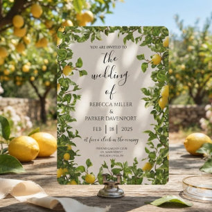 Faire-part de mariage Romance Lemon Grove