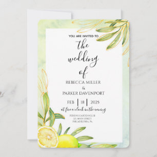 Faire-part de mariage Romance Lemon Grove