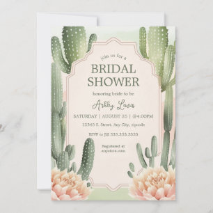 Faire-part de mariage Romance Succulente Cactus bo