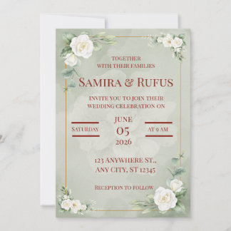 faire-part de mariage romantique