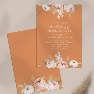 Faire-Part de Mariage Romantique aux Pivoines Abri