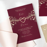 Faire-part de mariage romantique en Bourgogne et o