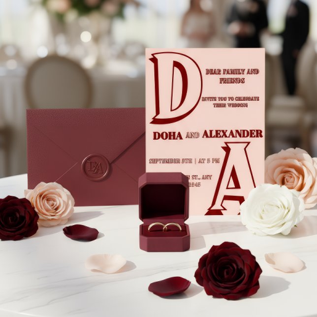 Faire-part de mariage romantique minimaliste (Créateur téléchargé)