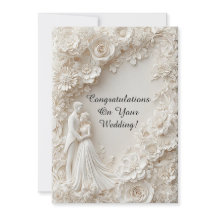 Faire-part de mariage romantique silhouette des ma