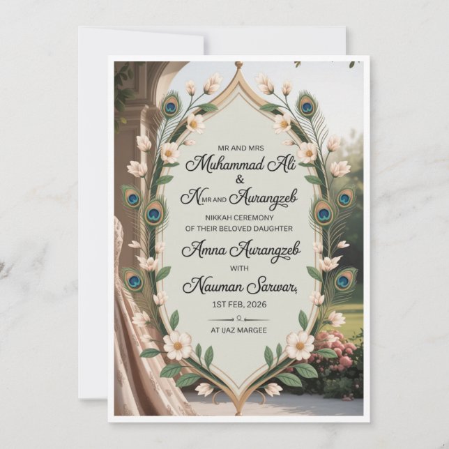 Faire-part de mariage romantiques 💍 – Élégants et (Devant)
