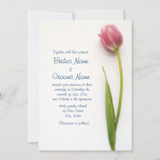 faire-part de mariage rose