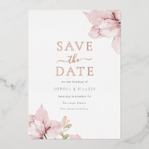 Faire-part de mariage rose gold Blush