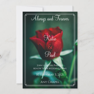 Faire-part de mariage Rose Romantique | Floral Élé